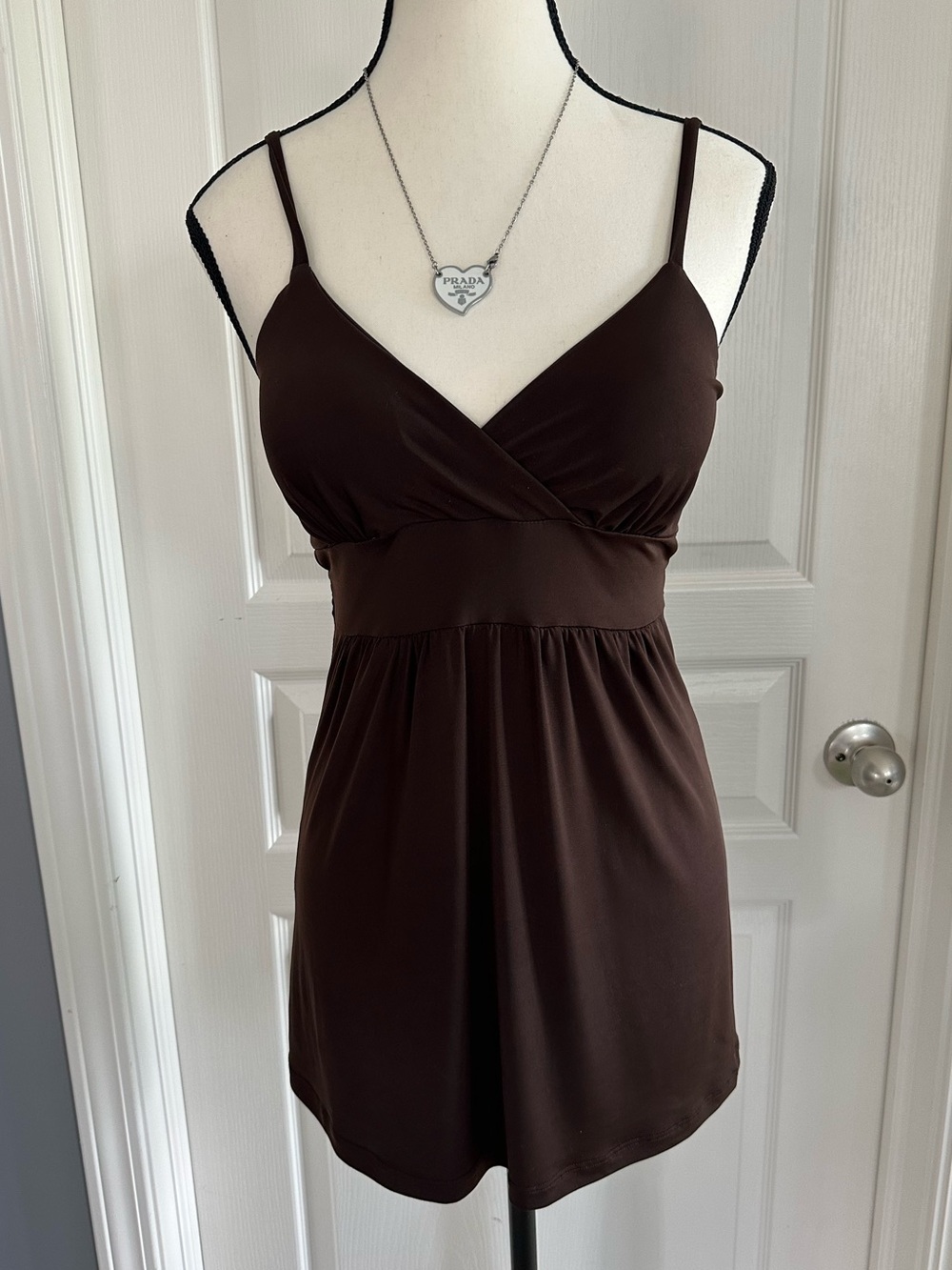 Sydney Joy USA Junior Girl’s Strappy Top – Size Medium – Brown – EUC